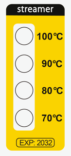 Picture of visual Fire Prevention Thermolabel vFPT 4T